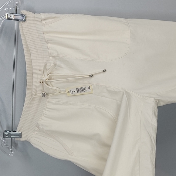 Max Studio Cream Jogger High Waist Pants Drawstring - Picture 5 of 12